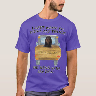 Truck Driving Dog Gordon Setters T-shirt
