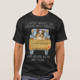Truck Driving Dog Shetland Sheepdog T-shirt