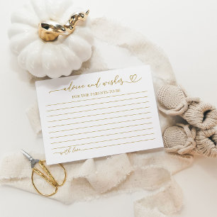 Truck Fall Pumpkin Advies en Wensen Baby Shower Informatiekaartje