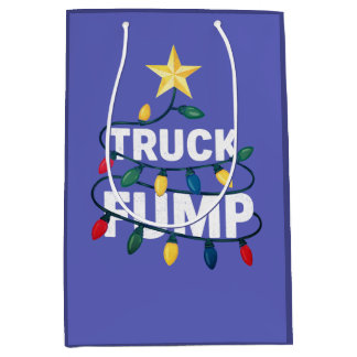 Truck Fump Minimal Art Xmas Lights And Star Medium Cadeauzakje