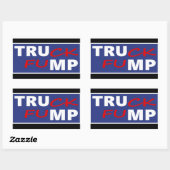 Truck Fump Rechthoekige Sticker (Vel)