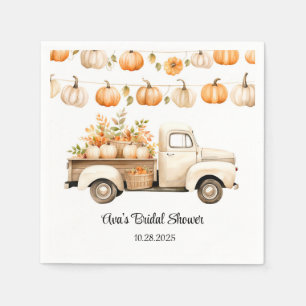 Truck met Pompoenen Vrijgezellenfeest Servet