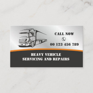 Truck Repair, Diesel Mechanic Business Card  Visitekaartje