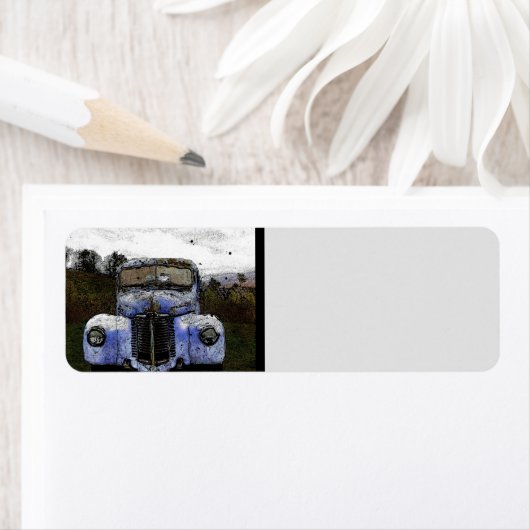 Truck Return-adreslabel Etiket (Insitu)