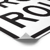 Truck Route Sign Poster (Hoek)