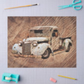 Truck Rustic Wood Tissuepapier (Craft)
