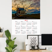 Truck Stop Sky 2014 kalender Poster (Thuiskantoor)