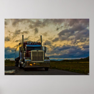 Truck Stop Sky — vingerafdruk Poster