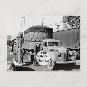 Truck Stop van 1940 Briefkaart
