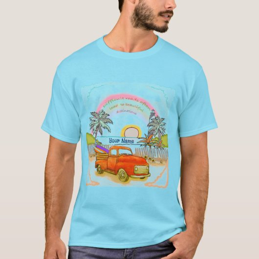  Truck Surfer Lighthouse T-shirt (Voorkant)