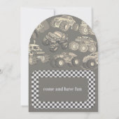 Truck Themed Boy Birthday Invitation (Dos)