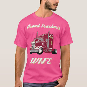 Truck Trucker's Wife Legend Retro King of T-shirt