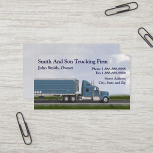 Truckchauffeur Trucking Firm Visitekaartje