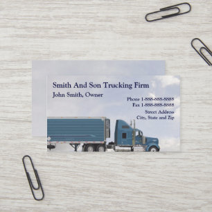Truckchauffeur Trucking Firm Visitekaartje