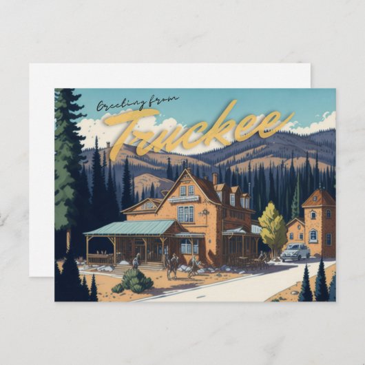 Truckee, CA Briefkaart (Voorkant / Achterkant)