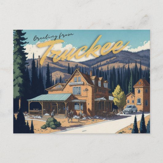 Truckee, CA Briefkaart (Voorkant)