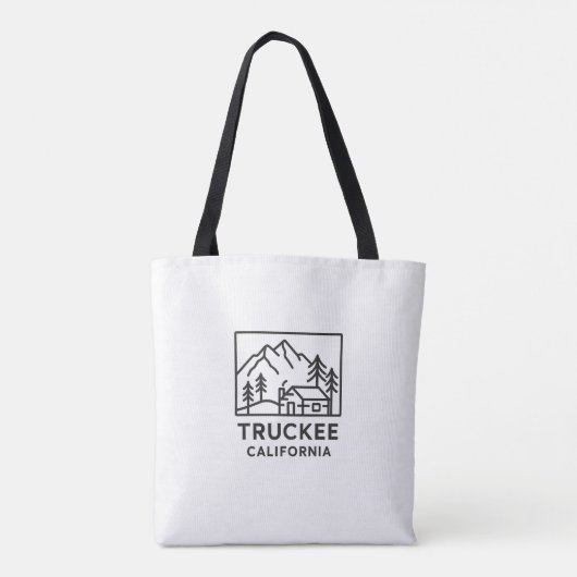 Truckee, CA Souvenir Canvas tas (Achterkant)