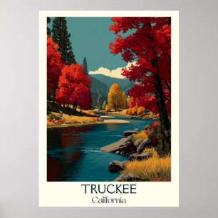 Truckee California Art Print   rustieke berg