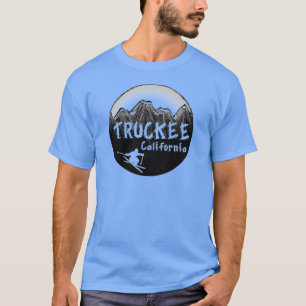Truckee California artistieke skiër T-shirt