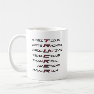 Trucker Acrostic Professionele Eigenschappen Sterk Koffiemok