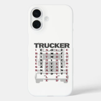 Trucker Acrostic Tireless Resistant Unstoppable iPhone 16 Hoesje
