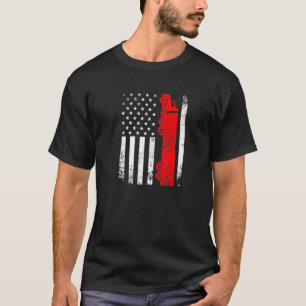 Trucker American Flag Usa Patriotic Proud Funny Tr T-shirt