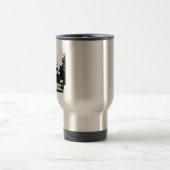 Trucker Black Silhouette Coffee Mok (Center)