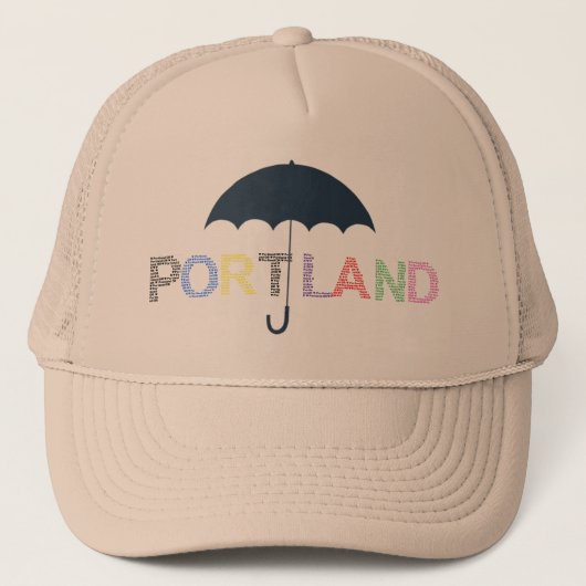 Trucker Casquette de baseball de Portland Rain (Devant)