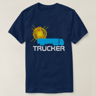 Trucker één-van-een-aardig, aanpasbaar t-shirt
