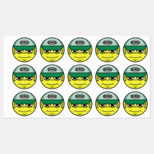 Trucker Face Emoji Labels