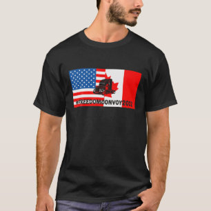 Trucker For Freedom Convoy 2022, Amerikaans Canade T-shirt