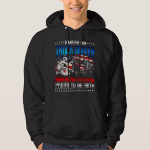 Trucker geeft patriottische veteraan Amerikaanse v Hoodie