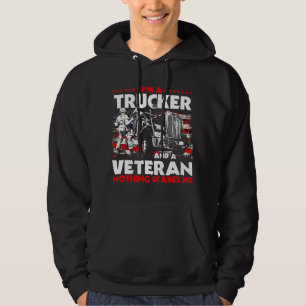 Trucker geeft patriottische veteraan Truck Driver Hoodie