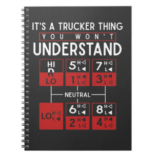 Trucker-Gezegde voor vrachtwagenchauffeur Notitieboek
