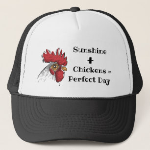Trucker Hat-Chicken Sunshine + Chickens = perfecte Trucker Pet