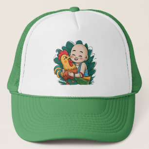 Trucker Hat Chloe Baby knuffelt de haan Pet