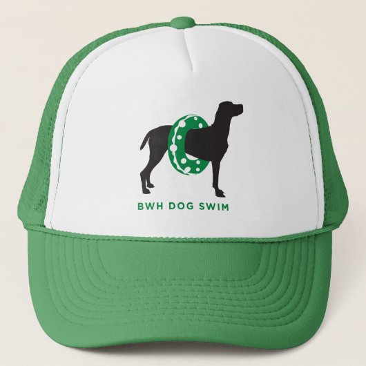 Trucker Hat Dog in Floatie Pet (Voorkant)