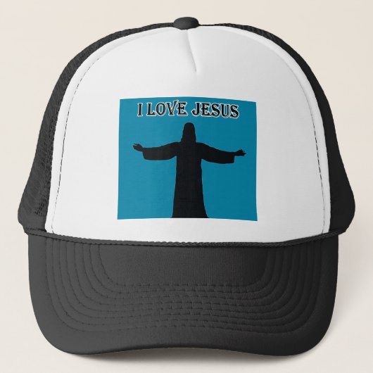 Trucker Hat  i love jesus Pet (Voorkant)
