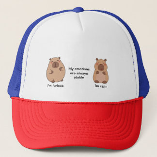 Trucker Hat met leuke beren cartoon en boodschap Pet