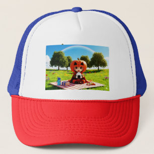 Trucker Hat-Pompoen-thema Hero "Bokchanda" Pet