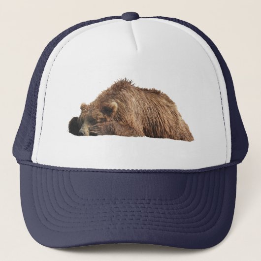 Trucker Hat van grizzly beer Pet (Voorkant)