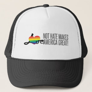 Trucker Hat van Love Not Hate (Rainbow) Pet