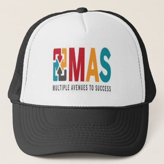 Trucker Hat (zwart) Pet (Voorkant)