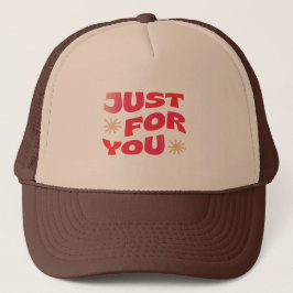 Trucker hoed, wit en zwart pet