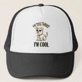 Trucker hoed, wit en zwart trucker pet (Voorkant)