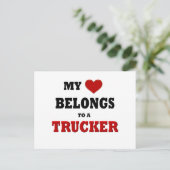 Trucker Love Briefkaart (Staand voorkant)