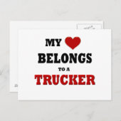 Trucker Love Briefkaart (Voorkant / Achterkant)