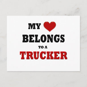 Trucker Love Briefkaart