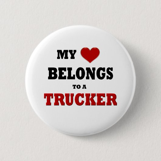 Trucker Love Ronde Button 5,7 Cm (Voorkant)