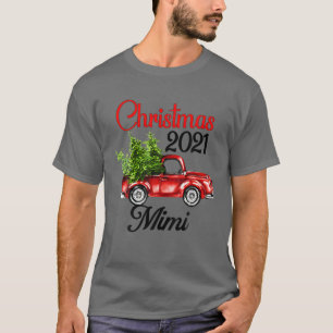 Trucker Mimi-kerstboom Pajamas Matching Famil T-shirt